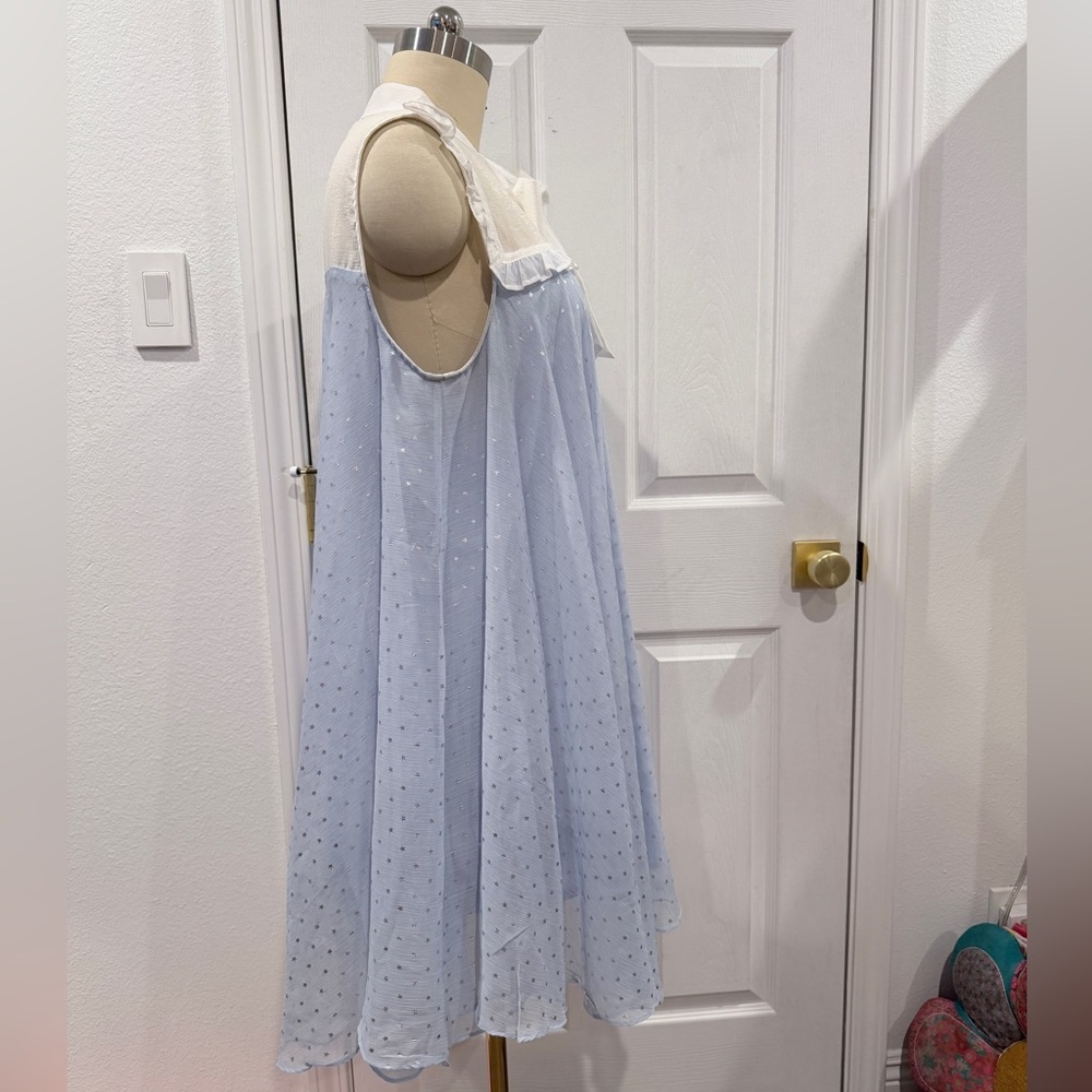 Sister Jane Light Blue and White Tent Dress - Picture 4 of 9